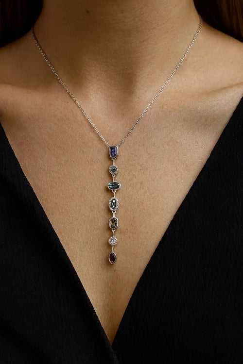 7 Element Sembol Detaylı Paslanmaz Çelik Kolye